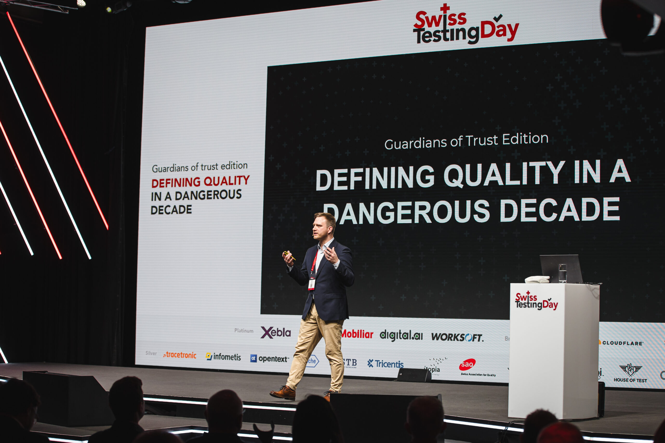 Defining Quality in a Dangerous Decade: ce que j'en retiens du Swiss Testing Day 2026